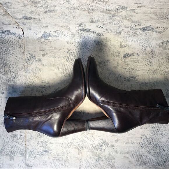 Alberto Fermani very soft brown leather boots - Picture 6 of 14